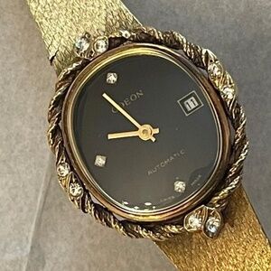 Odeon Swiss Women’s Wristwatch Crystals Vintage Automatic Circa 1970s